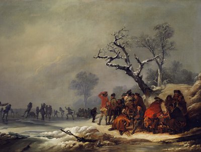 A társadalom pihentetése a téli élvezetben alkotó: Philip James de Loutherbourg