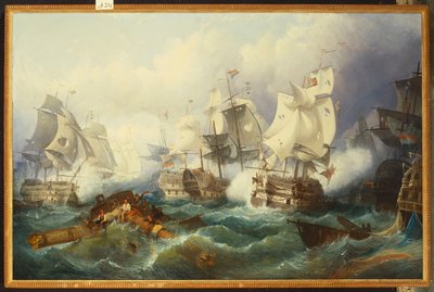 A trafalgari csata alkotó: Philip James de Loutherbourg