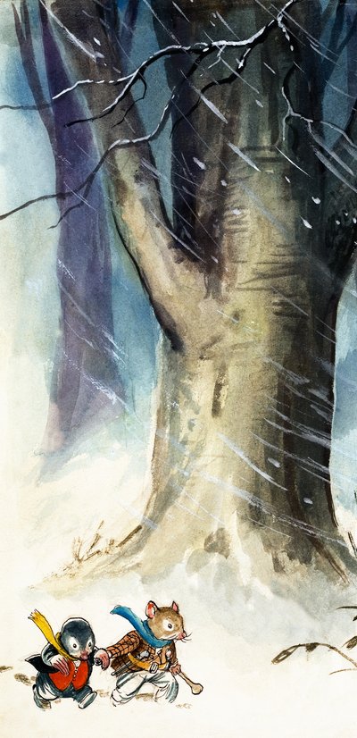 Ratty és Vakond (gouache, papír) alkotó: Philip Mendoza