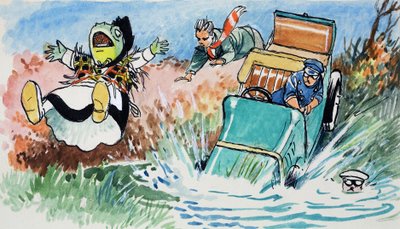 Toad of Toad Hall (gouache, papír) alkotó: Philip Mendoza