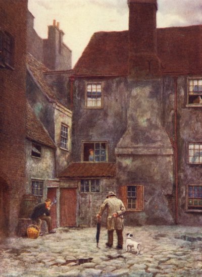 A Queens Head Inn hátsó része, Southwark, 1884 alkotó: Philip Norman