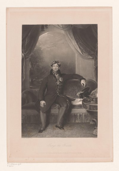 IV. György angol király portréja Az Egyesült Királyság IV. György portréja Negyedik György (cím a tárgyon) alkotó: Philip Thomas