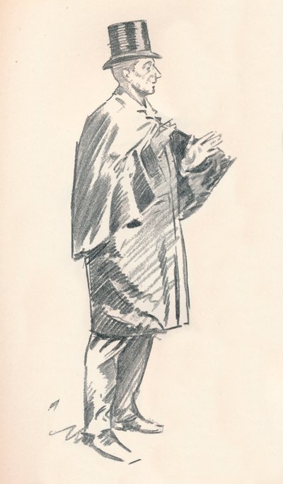 Ólomceruza-vázlat – Phil May, 19. század 1903-1904 alkotó: Philip William May