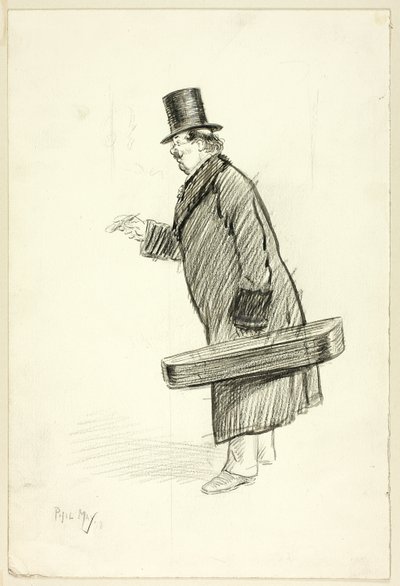 Férfi hegedűtokkal alkotó: Philip William May