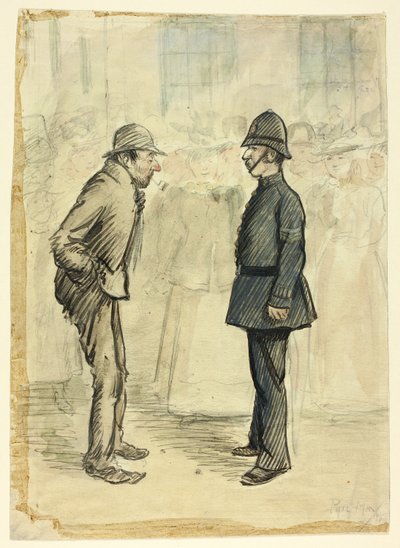 Rendőr és csavargó alkotó: Philip William May