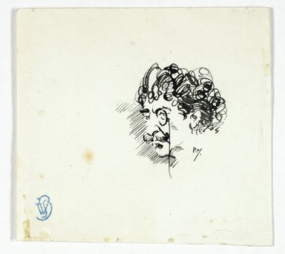 Whistler fejének vázlata alkotó: Philip William May