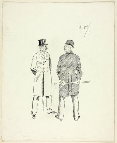 Két sétapálcás úriember alkotó: Philip William May