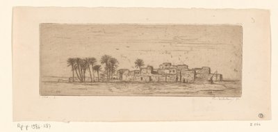 Gezicht op Com Al-Akhdar Vue de Côm Al-Akhdar (eredeti cím) alkotó: Philip Zilcken (signed by artist)