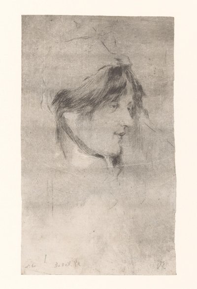Egy nő feje La Bête a Bon Dieu (eredeti cím) alkotó: Philip Zilcken (signed by artist)