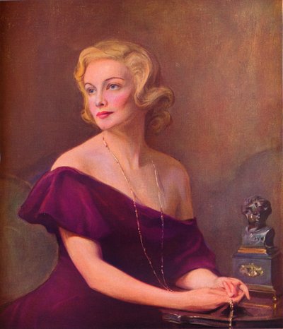 Madeleine Carroll portréja, 1935, 1936. alkotó: Philip de László