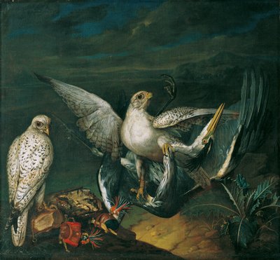 Fehér sólymok gémmel alkotó: Philipp Ferdinand de Hamilton