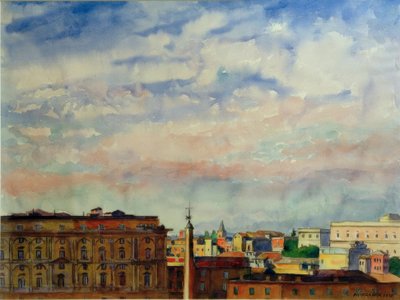 Felhők Róma felett alkotó: Philipp Franck