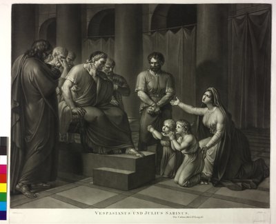 Vespasianus és Julius Sabinus alkotó: Philipp Friedrich Hetsch