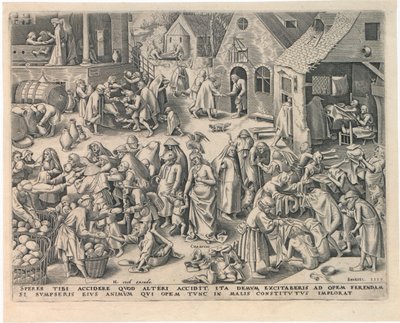 Caritas jótékonysági szervezet A hét erényből, 1559. alkotó: Philipp Galle