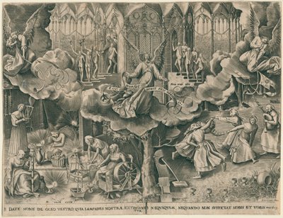 Példabeszéd a bölcs és ostoba szüzekről, 1570. alkotó: Philipp Galle