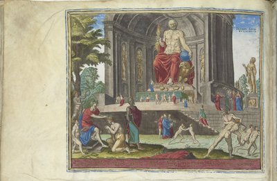 Jupiter szobra Olimpiában A világ nyolcadik csodája sorozatból, 1572 alkotó: Philipp Galle