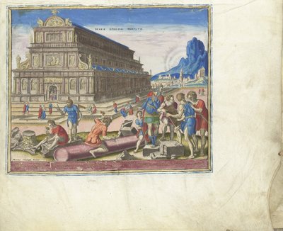 Diana temploma Ephesusban A világ nyolcadik csodája című sorozatból, 1572 alkotó: Philipp Galle