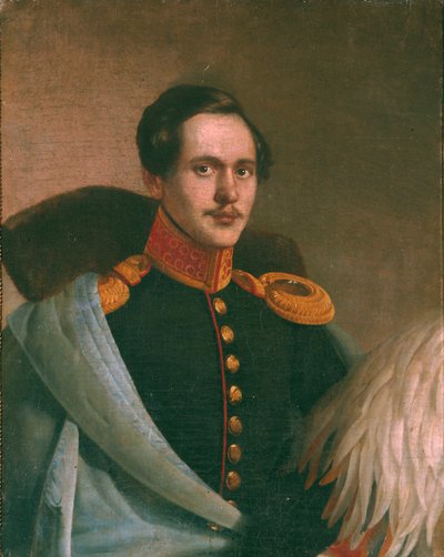 Mihail Lermontov költő portréja 1814-1841, 1834 alkotó: Philipp Osipovich Budkin