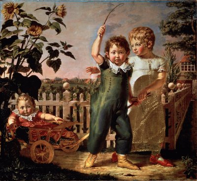 Gyermekportré Hulsenbeck Philipp Otto Runge (1777-1810) festménye 1805 V. 130,5x140,5 cm Hamburg, Kunsthalle alkotó: Philipp Otto Runge