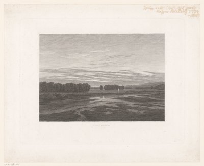 Kilátás az Elbára Abend an der Elbe alkotó: Philipp Veith