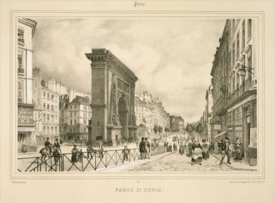 Porte St Denis alkotó: Philippe (after) Benoist