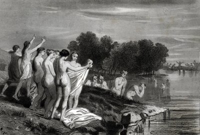 Anabaptizmus: Az anabaptisták olyan keresztények, akik úgy vélik, hogy a keresztség csak akkor érvényes, ha a jelölt megvallja Krisztusba vetett hitét, és meg akar keresztelkedni. alkotó: Philippe Auguste Jeanron
