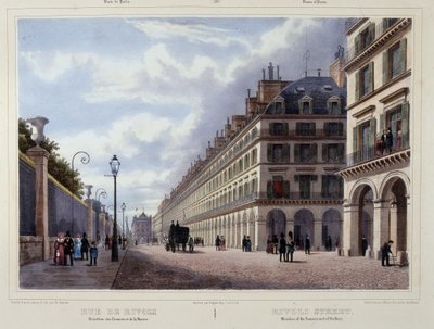Rue de Rivoli - a „Séta Párizsban és környékén” című részben, Jacottet és Benoist, szerk. Gihaut alkotó: Philippe Benoist