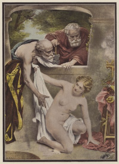 Susanna and the Elders (színes litó) alkotó: Philippe Felix Dupuis