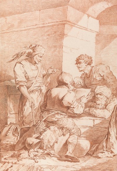 Corps de Garde (A könyv által legyőzött barbárok) alkotó: Philippe Jacques de Loutherbourg