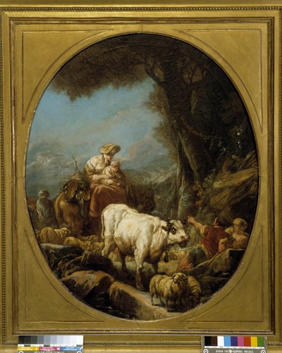juhakol (olaj, vászon) alkotó: Philippe Jacques de Loutherbourg