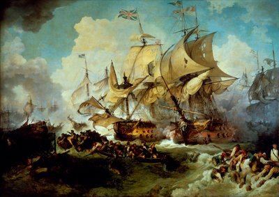 A június 1-jei csata alkotó: Philippe Jacques de Loutherbourg