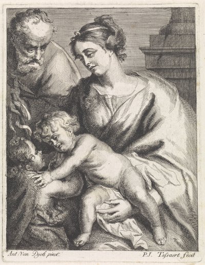 Szent Család Jánossal alkotó: Philippe Joseph Tassaert