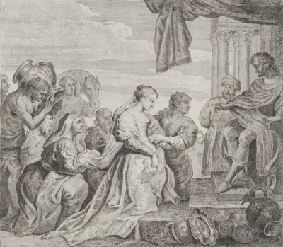 Salamon és Sába királynője, 1784. alkotó: Philippe Lambert Joseph Spruyt