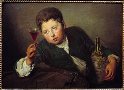 A fiatal kóstoló Philippe Mercier (1689-1760) festménye (ec.engl.) 18. század V. 0,5x0,67 m alkotó: Philippe Mercier