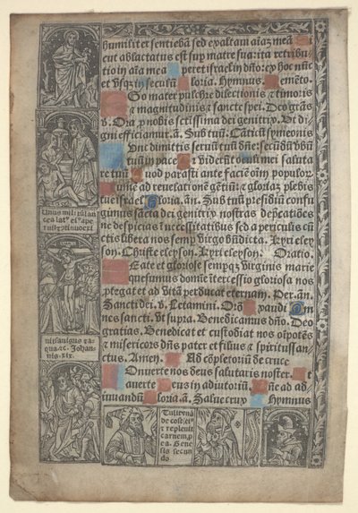 Oldal az "Órakönyvből" alkotó: Philippe Pigouchet