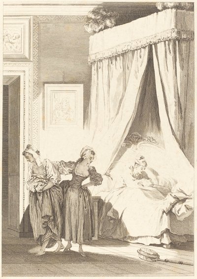 A három pletyka fogadása: A szolga alkotó: Philippe Triere and Antoine Jean Duclos after Jean Honoré Fragonard