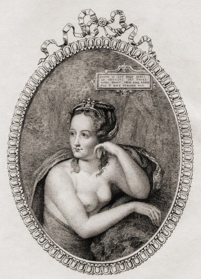 Henrik francia király francia szeretője: Diane de Poitiers (1499-1566) alkotó: Philippe after Mercier