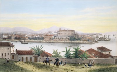 Rio de Janeiro (színes litográfia) alkotó: Philippe and Ciceri Eugene Benoist
