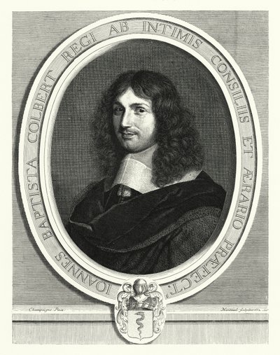 Jean-Baptiste Colbert, francia államférfi (metszet) alkotó: Philippe de (after) Champaigne
