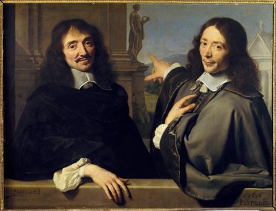 Két férfi portréja: Francois Mansart (1598-1666) és Claude Perrault (1613-1688) alkotó: Philippe de (attr. to) Champaigne