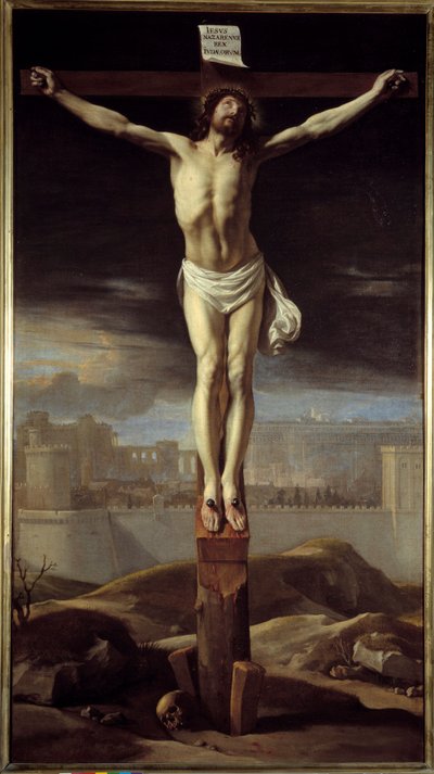 Krisztus a kereszten. Philippe De Champaigne festménye (1602-1674) Ec. Nagyzolás. alkotó: Philippe de Champaigne