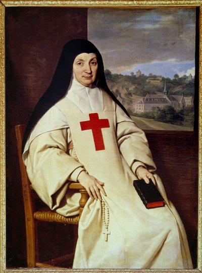 Angelique Arnauld anya portréja Jacqueline Marie Arnauld dit Angelique Arnauld (1591-1661), a Port Royal des champs (Port-Royal-des-Champs) apátnője, a francia janzenizmus alakja”” Philippe de Champaigne (1602-1674) festménye alkotó: Philippe de Champaigne