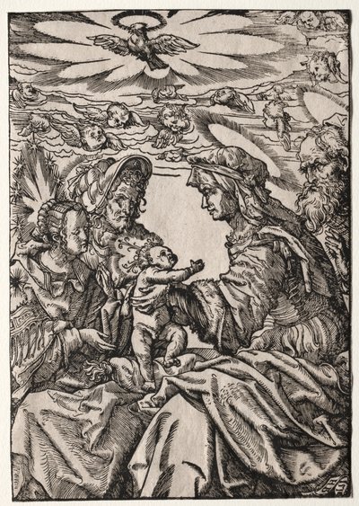 A Szent Család Szent Annával és Joachimmal alkotó: Philippe de Lasalle