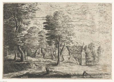 Táj pásztorral és nyájával Három tájkép (sorozat címe) alkotó: Philips Augustijn Immenraet