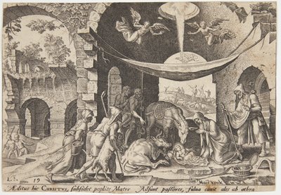 A pásztorok imádata alkotó: Philips Galle