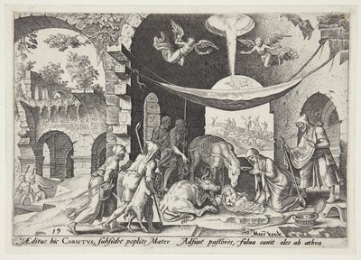 A pásztorok imádata alkotó: Philips Galle