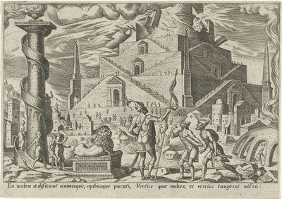 Bábel tornya The Days of Doom of the Jewish People (sorozat címe) alkotó: Philips Galle