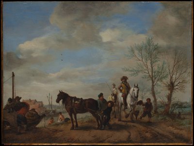 Férfi és nő lóháton alkotó: Philips Wouwerman