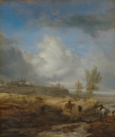 Felhős dűnetáj alkotó: Philips Wouwerman