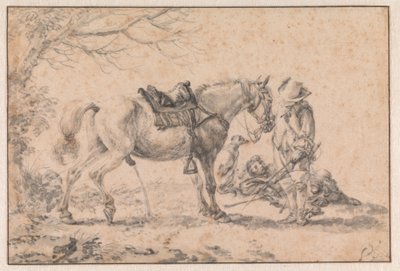A vizelő ló alkotó: Philips Wouwerman
